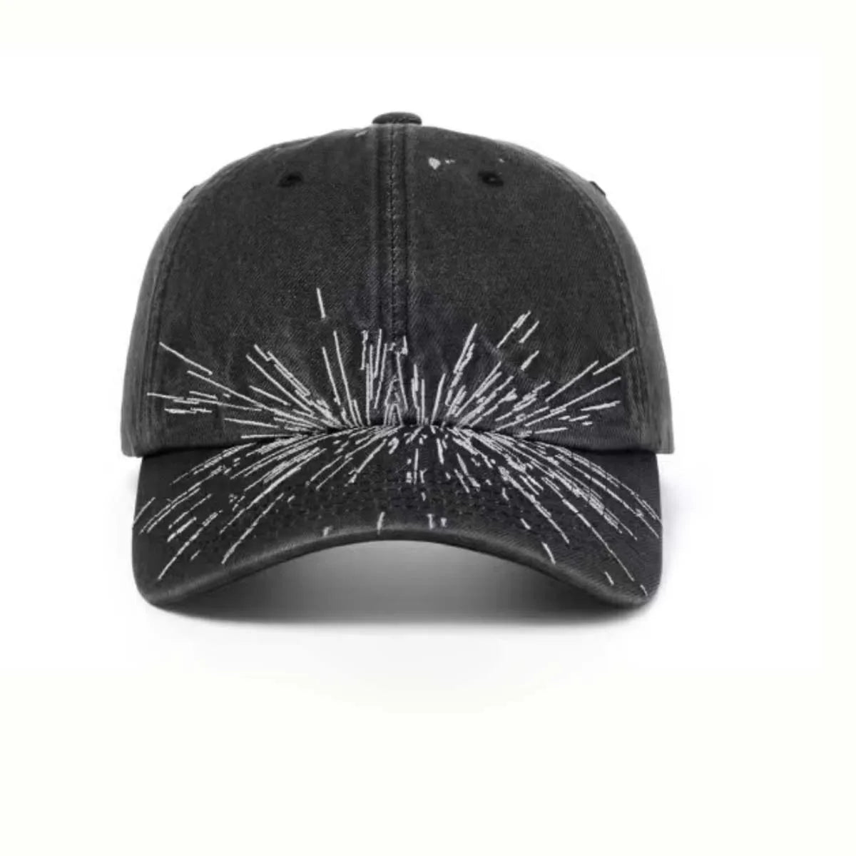 Hot-Selling 2 Styles Washed Cotton Baseball Cap with Printed Distressed Soft Top Denim Hat Vintage Hat for Men & Women