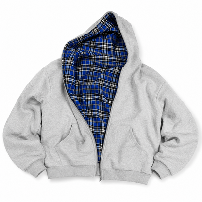 Reversible Plaid Hoodie