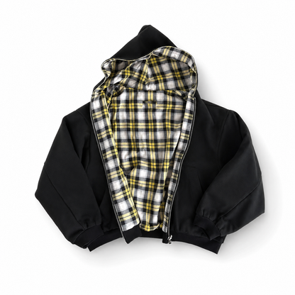 Reversible Plaid Hoodie