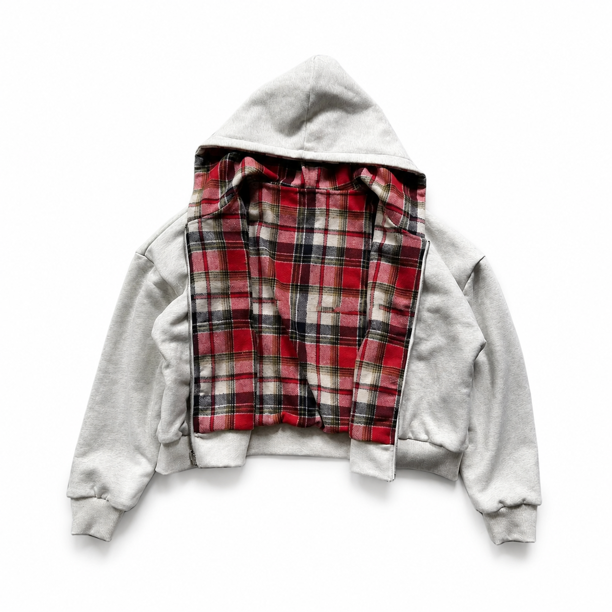Reversible Plaid Hoodie