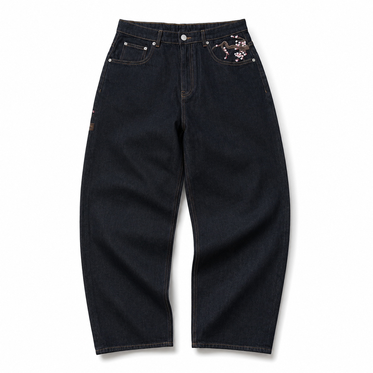 Sakura Embroidered Jeans