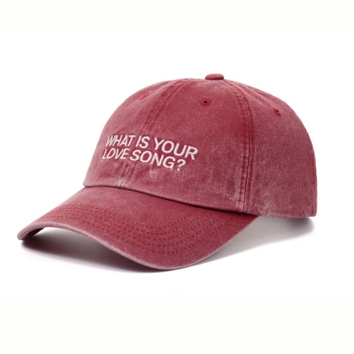 Hot-Selling 2 Styles Washed Cotton Baseball Cap with Printed Distressed Soft Top Denim Hat Vintage Hat for Men & Women